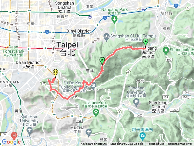 2022.03.13－臺北大縱走第六段：中華科技大學至捷運麟光站