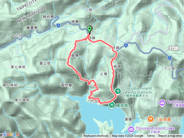 2026-03-29 二格公園-五郎寮(雷公埤)山-觀鱷魚島-獅頭山(小格頭)O形