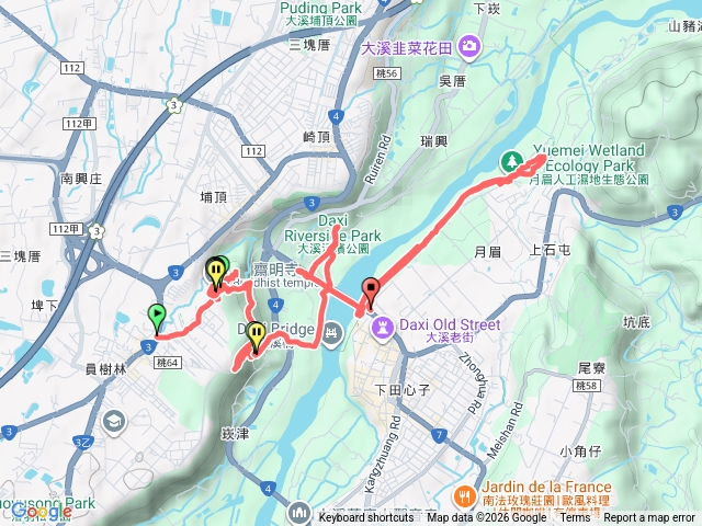 115/1/8-大溪齋明古寺導覧+齋明寺古道、御成路古道、大嵙崁人工濕地、大溪河濱公園（落羽松）、月眉河濱公園、月眉濕地生態公園（落羽松）預覽圖