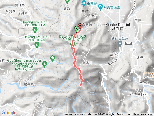 20220226聖普宮-頭嵙山-黑山北峰-黑山-石苓湖山來回