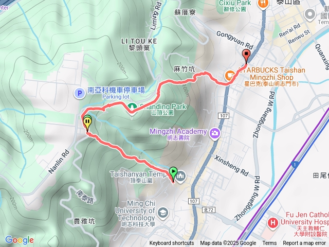 泰山巖步道O型一圈