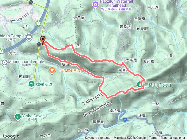 猴山岳，二格山O型預覽圖