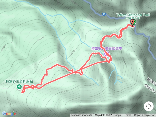 特富野古道3.8k折返來回兩小時