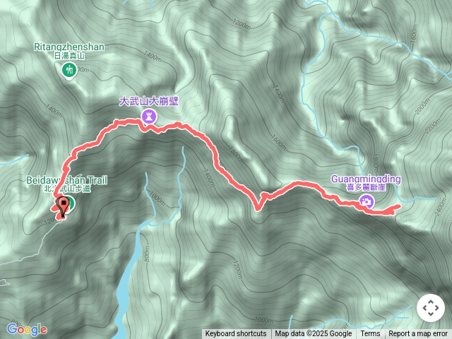 北大武新登山口（檜谷山莊來回）