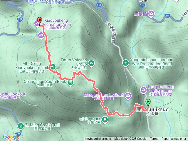 七星山(冷水坑往小油坑)