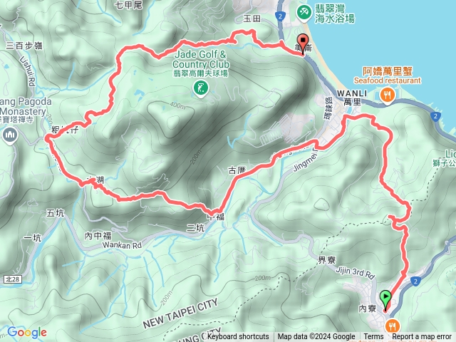 202411大路嶺古道 瑪鋉山-萬里國中-大湖古道-鏡湖-玉田古道-翡翠灣