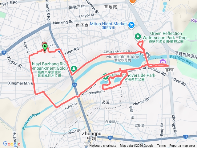 八掌溪堤防步道