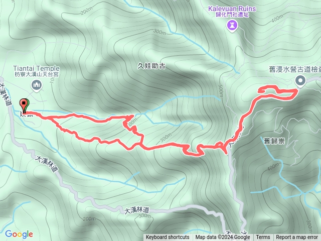 崁頭營-浸水營前段-崁頭窩山西峰-崁頭溪瀑布2024-11-13預覽圖