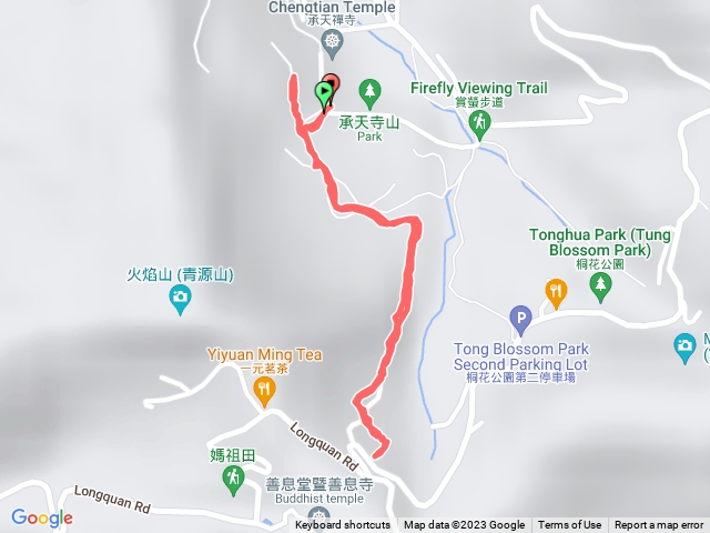 承天禪寺後門往火焰山