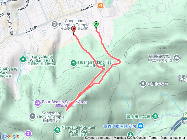 北興宮步道, 95峰, 虎山自然步道預覽圖