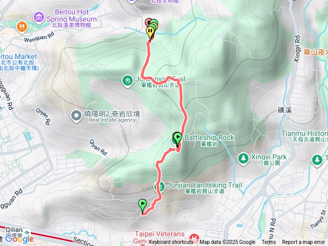 石牌軍艦岩到北投