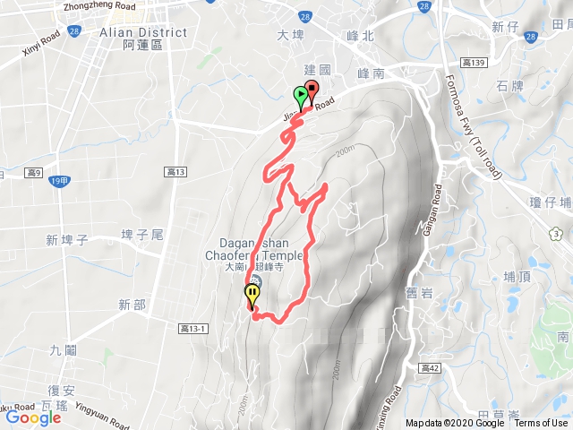 大崗山生態園區O型縱走1128