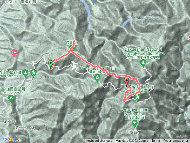 長壽山、大楝山、肥楝山、鳶嘴山、稍南山、稍南南峰