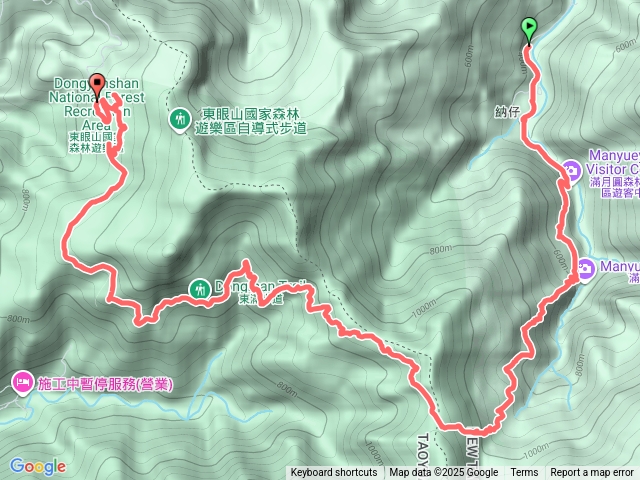 東滿步道（滿月圓進東眼山出）