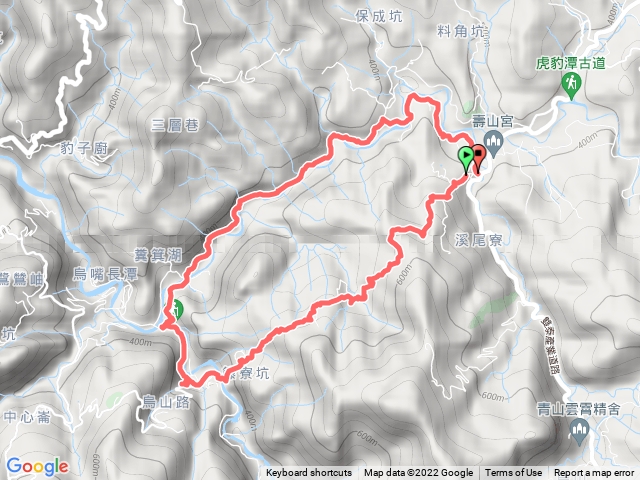 溪尾寮古道、北勢溪古道O走