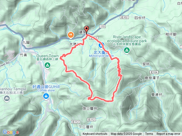 三峽建安四傑之三：麒麟山、大厝坑山、鳥嘴尖，鳥嘴四秀之三(鳥頭尖、鳥嘴尖、鳥背尖)，三層坪山
