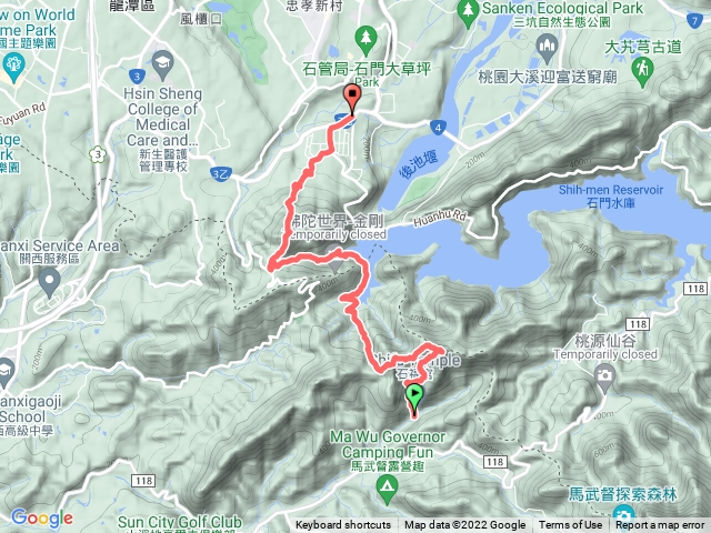 雙石縱走A進B出（A石牛山》B石門山》勞工中心）