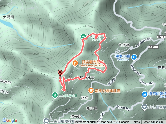 2025-1026大尖山O繞（部分越野跑路線）預覽圖