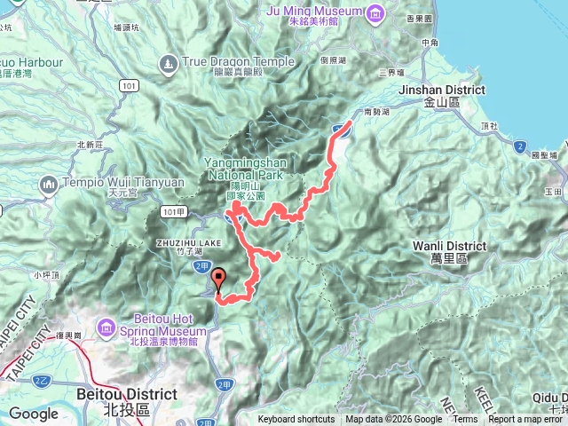 陽明山馬拉松全馬 模擬 累積爬升有誤