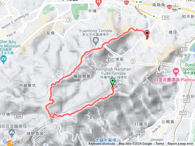 烘爐地經圓通寺到緬甸街