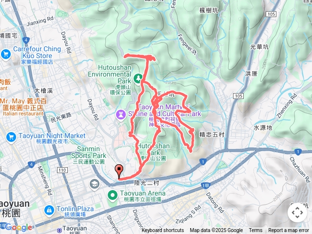 虎頭山連峰大O繞