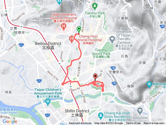 天母芝山岩、磺溪彩虹健康步道1110409
