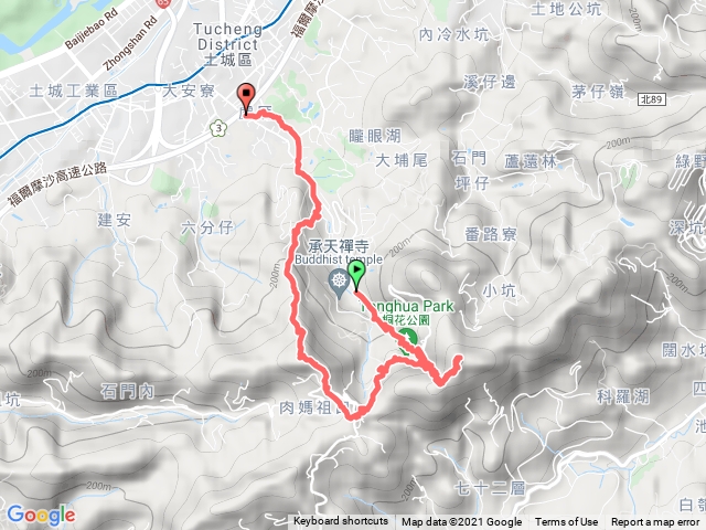 20211025天上山火燄山到永寧捷運站