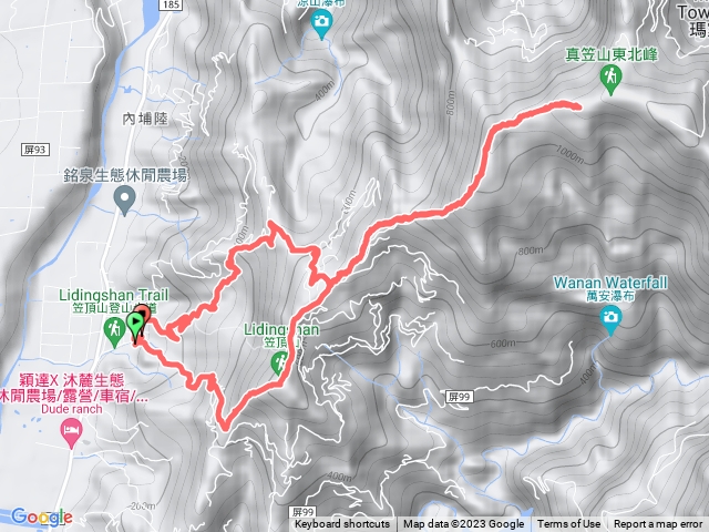 笠頂山 真笠山O繞