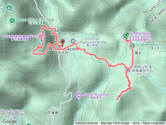擎天崗、竹篙山、雞心崙、冷水坑、夢幻湖、冷水坑服務站預覽圖