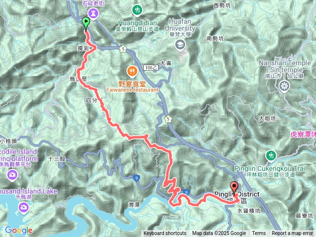 石碇烏塗窟走獵貍尖古道到坪林公車站