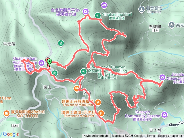 1141130觀音山22連峰O型縱走預覽圖