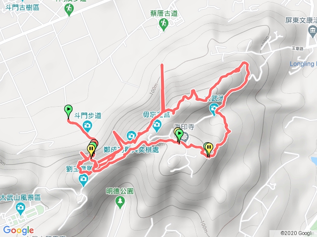 斗門二線橫穿稜線三角點 東稜 蜈蚣斗門一線歸