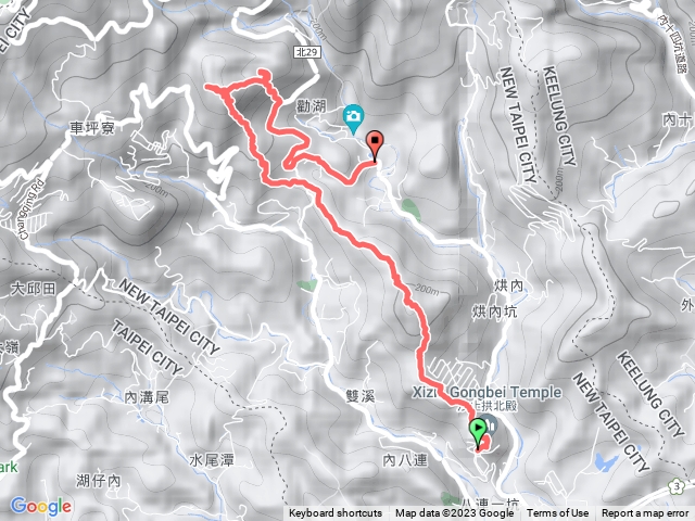 拱北殿+三秀山+北港山+金明山+柯子林山+如意湖