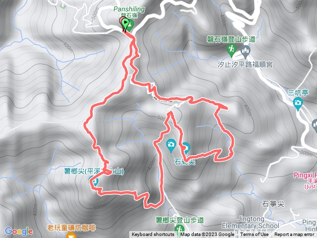 盤石嶺-薯榔尖北稜-石筍尖北稜-三坑山 O型