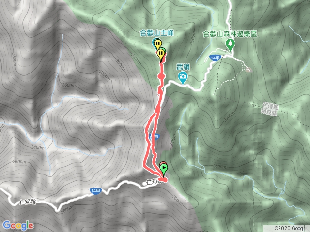 2020.08.23 合歡南峰主峰陵線縱走