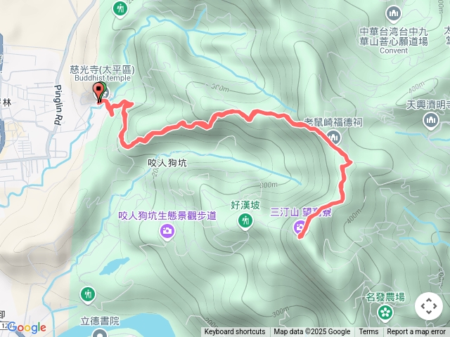 三汀山（慈光寺來回）