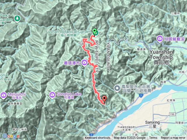 福山植物園哈盆溪中嶺古道崙埤