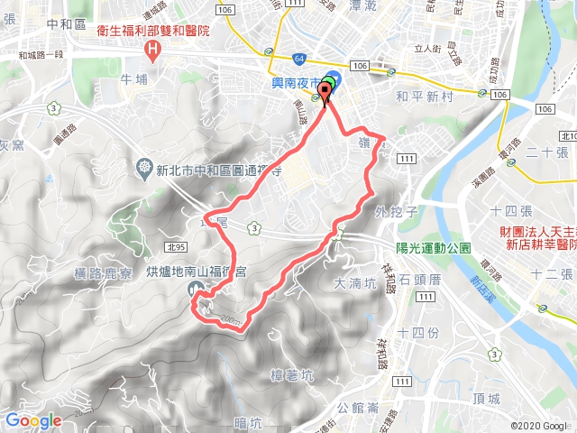 南勢角捷運站 外挖子山 烘爐地福德宮 o型
