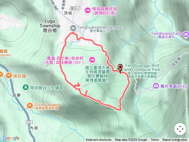 南投鳳凰谷步道環鳳凰山寺O繞20250622