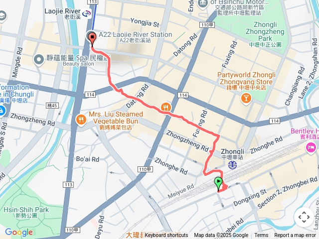 中壢車站➡️老街溪機捷