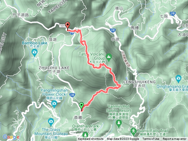 苗圃-七星公園-東峰-主峰-小油坑-百拉卡公路