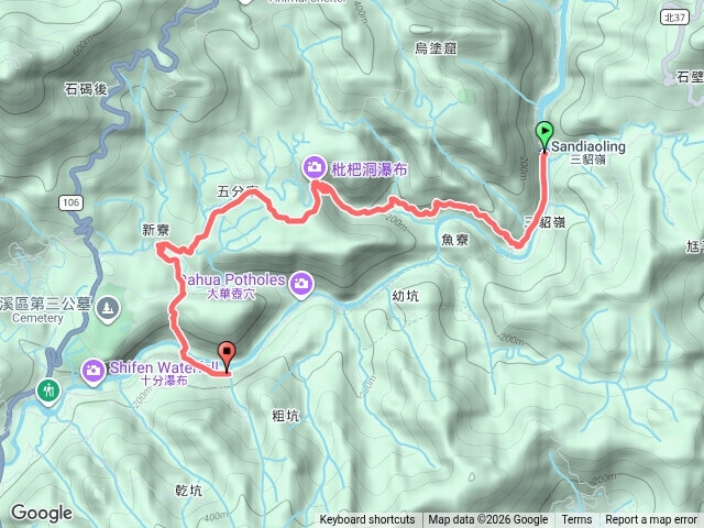 三貂嶺瀑布預覽圖