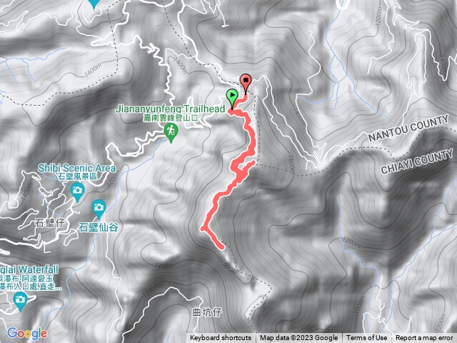 嘉南雲峰石壁山好望角，北登山口