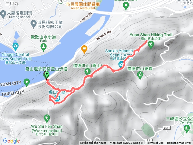 1111112 鳶山彩壁、福德坑山步道