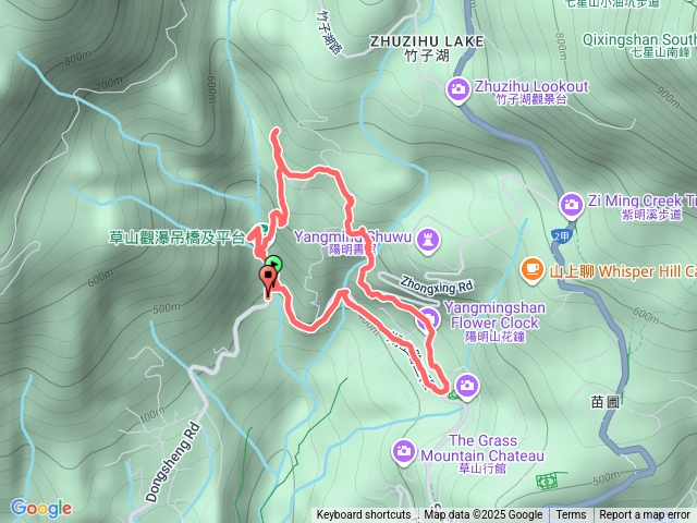 猴坑古道，草山瀑布