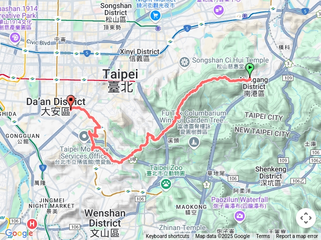 【任務一】2025臺北大縱走臺北大縱走第六段：中華科技大學至捷運麟光站202502271156