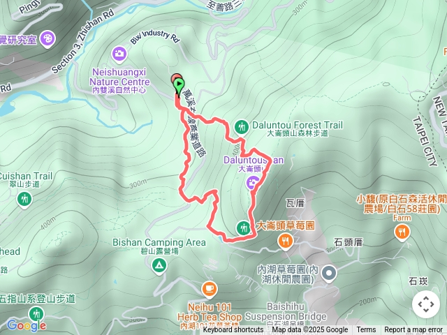 大崙頭山順時針O型(經大崙湖)