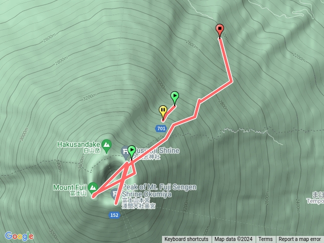 富士山吉田路線（相關路線內無富士山選項）