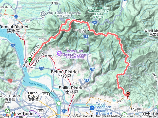 1150226 臺北大縱走一到四段連走預覽圖