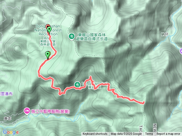東眼林道-東滿步道-拉卡山(來回)預覽圖